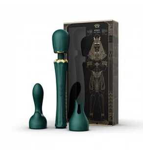 Zalo Zalo Kyro Wand Vibrator Turquoise Green - Wibratory i masażery - miniaturka - grafika 3