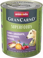 Mokra karma dla psów - Animonda GranCarno Adult Superfoods, 6 x 800 g - Jagnięcina, amarantus, żurawina, olej z łososia - miniaturka - grafika 1