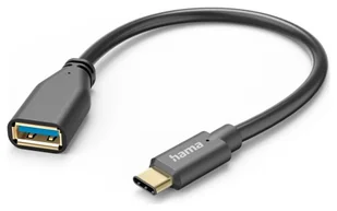 Hama OTG, USB 3.0 A, USB-C, 15CM, czarny - Kable USB - miniaturka - grafika 1