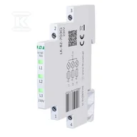 Inne akcesoria elektryczne - Lampka kontrolna zasilania z zabezpieczeniem LK-BZ-703G 1/3S 3X230V 3xLED ZIELONA - miniaturka - grafika 1
