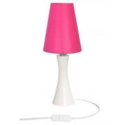 Wyposażenie pokoiku dziecięcego - Biało-różowa lampka nocna drewniana dla dzieci - S192-Larix - miniaturka - grafika 1