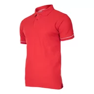 Odzież robocza - LAHTI PRO Koszulka polo czerwona bawełniana rozmiar M L4030702 LPL4030702 - miniaturka - grafika 1