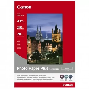 Canon Papier SG201 Papier fotograficzny Plus Semi-glossy | 260g | A3 | 20 (1686B032) - Papier do drukarek - miniaturka - grafika 2
