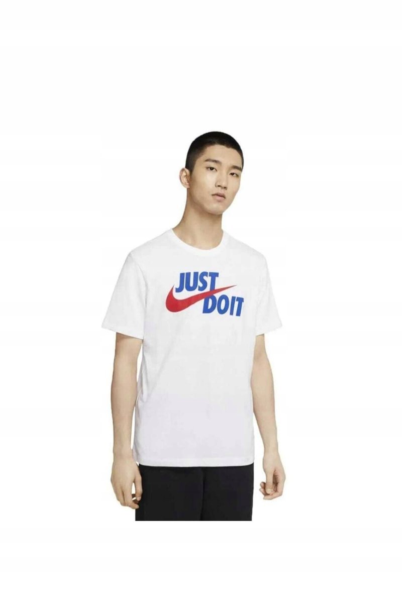 Koszulka męska Nike T-shirt biały Idealna na Lato Plaża DX1989-101 r. L