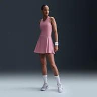 Spódnice - Damska spódniczka tenisowa z falbanami Dri-FIT Nike Victory - Biel - miniaturka - grafika 1