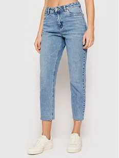 Vero Moda Jeansy Brenda 10247009 Niebieski Straight Fit - Spodnie damskie - miniaturka - grafika 1