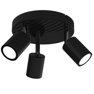 Luminex Terra 9947 plafon lampa sufitowa spot 3x8W GU10 czarny - Lampy sufitowe - miniaturka - grafika 1