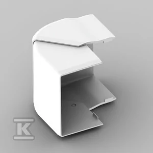 Pokrywa narożna zewnętrzna, bezhalogenowa LH 60x40 - Kanały kablowe - miniaturka - grafika 1