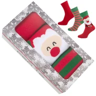 Skarpetki męskie - Świąteczne Skarpety Bawełniane Męskie Na Prezent - miniaturka - grafika 1