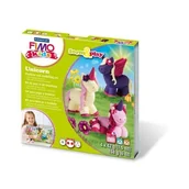 Masy plastyczne - Zestaw Fimo Kids Unicorn - Staedtler - Form&Play - 4 różne bochenki z masy modelarskiej 42 g + narzędzie do modelowania + dekoracje - miniaturka - grafika 1