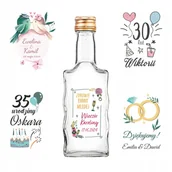 Domowy wyrób alkoholu - 10x Butelki FALA 200ml na nalewki Wino z NADRUKIEM - miniaturka - grafika 1