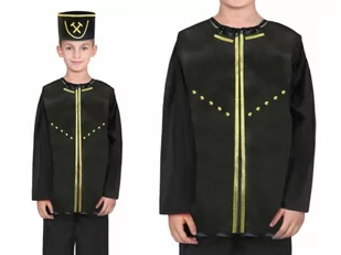 STRÓJ GÓRNIK CZARNY 116-128 3el - Stroje karnawałowe - miniaturka - grafika 1