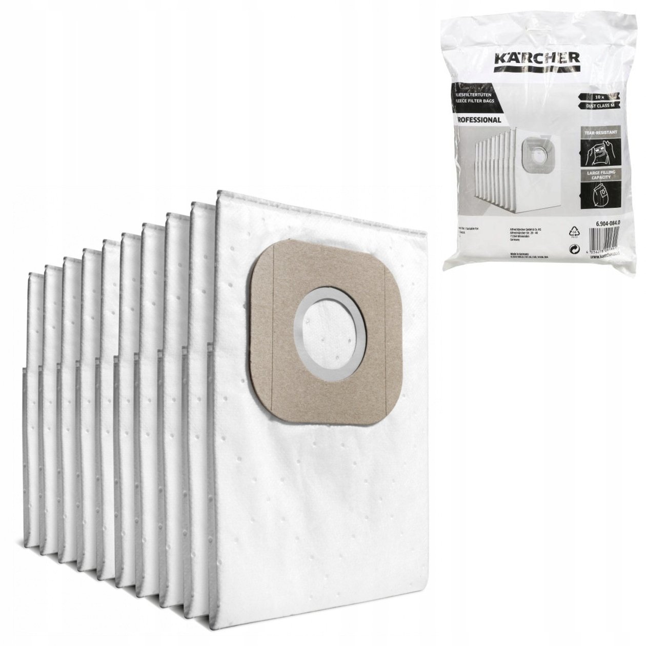 2X Worek do odkurzacza Karcher 6.904-084.0 (10 sztuk)