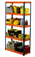 Szafy i regały magazynowe - Regał Helios magazynowy metalowy HNO_180X090X35_5_275 ilość półek 5 nośność 275 kg / Wamar-Sosenka - miniaturka - grafika 1