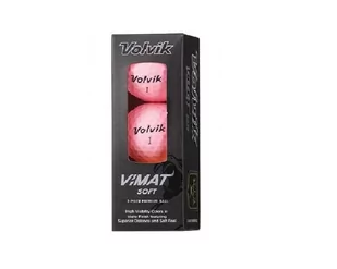 Piłki golfowe VOLVIK VIMAT Soft (różowy mat) 3 szt - Golf - miniaturka - grafika 1