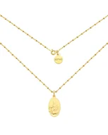 Naszyjniki - Złoty naszyjnik z medalikiem - miniaturka - grafika 1