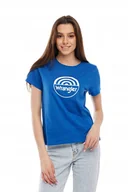 Koszulki i topy damskie - WRANGLER SS CIRCLE TEE BLUE W7Z9EVX05 S - miniaturka - grafika 1