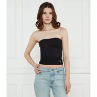 Koszulki i topy damskie - Calvin Klein Jeans Top Cropped Fit - miniaturka - grafika 1