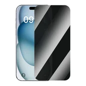 Akcesoria do smartwatchy - Szkło hartowane prywatyzujące Baseus Superior dla iPhone 15 + 2x zestaw czyszczący i EasyStick (przeźroczysty) - miniaturka - grafika 1