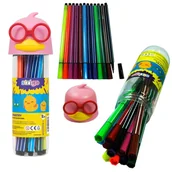 Przybory szkolne - Flamastry Kaczka różowe STRIGO - miniaturka - grafika 1