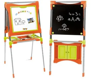 Smoby 28049 Duża tablica dwustronna z regulacją wysokości - Tablice dla dzieci - miniaturka - grafika 1