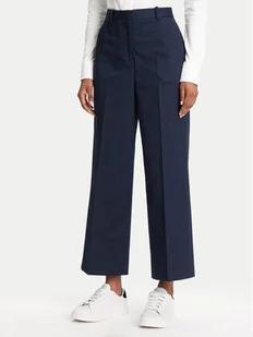 Tommy Hilfiger Spodnie materiałowe WW0WW45791 Granatowy Wide Leg - Spodnie sportowe damskie - miniaturka - grafika 1