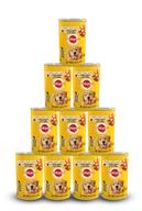 Mokra karma dla psów - Pedigree Mokra karma dla psa w puszce z kurczakiem i marchewką w galarecie 24x400 g - miniaturka - grafika 1