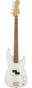 Fender Player Precision Bass PF Polar White gitara basowa - Gitary basowe - miniaturka - grafika 1