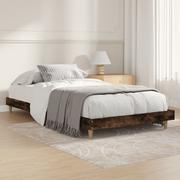Łóżka - Rama łóżka, przydymiony dąb, 90x200 cm, materiał drewnopochodny Lumarko! - miniaturka - grafika 1