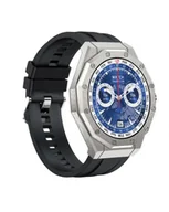 Smartwatch - Kiano Watch Elegance Black srebrna koperta - miniaturka - grafika 1