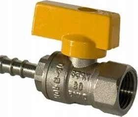 IDMAR Zawór do gazu 1/2" xDN10 GW z przyłączem do węża - Zawory i kraniki - miniaturka - grafika 1
