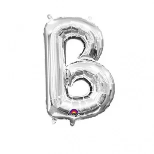 Balon foliowy 22cm x 33cm litera b + słomka - Balony i akcesoria - miniaturka - grafika 1