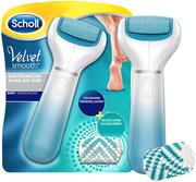 Scholl RECKITT BENCKISER Velvet Smooth elektroniczny pilnik do stóp z kryształkami diamentu + lusterko 90