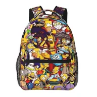 Torby na laptopy - Plecak YL244 Plecak na laptopa Simpsons Podróżny plecak turystyczny Moda Casual Tornister Torba na książki Drukowana torba na ramię dla dorosłych d... - miniaturka - grafika 1