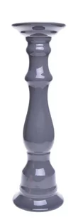 Świecznik ceramiczny szary mały - Świeczniki - miniaturka - grafika 1