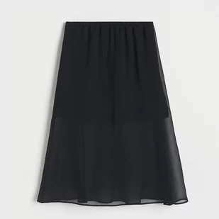 Reserved - Spódnica midi - Czarny - Sukienki i spódniczki dla dziewczynek - miniaturka - grafika 1