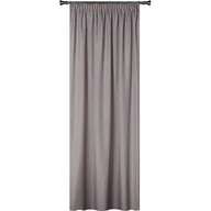 Zasłony - Zasłona z taśmą OXFORD 140 x 260 cm szara - miniaturka - grafika 1