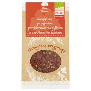 Dary Natury PRZYPRAWA POMIDOROWO - BAZYLIOWA Z CZOSNKIEM NIEDŹWIEDZIM BIO 40 g - - Przyprawy i zioła sypkie - miniaturka - grafika 1