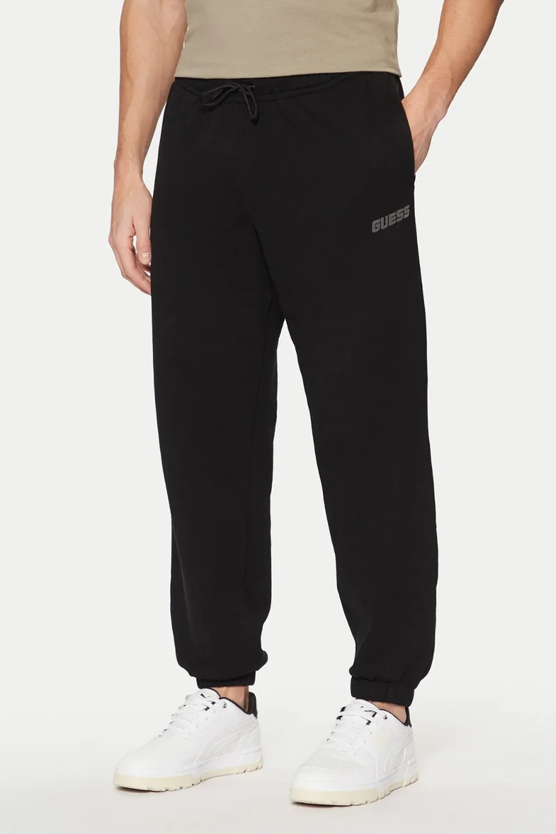GUESS Czarne męskie spodnie dresowe Emis XL