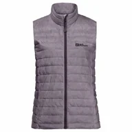 Kamizelki damskie - Damska kamizelka puchowa Jack Wolfskin PILVI DOWN VEST W wild blossom - XS - miniaturka - grafika 1