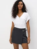 Bluzki damskie - Mohito - Bluzka z wiskozy - biały - miniaturka - grafika 1