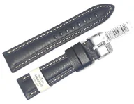 Akcesoria do zegarków - Skórzany pasek do zegarka 24 mm Morellato A01X6023E22019CR24 czarny - miniaturka - grafika 1