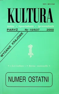 Kultura nr 10 rok 2000 - Książki o kulturze i sztuce - miniaturka - grafika 1