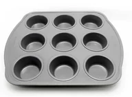 Formy do ciast - Berghoff Forma blacha do 9 muffinek 8500089 Kinghoff - miniaturka - grafika 1