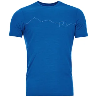 Koszulka męska Ortovox 150 Cool Mountain Ts M Rozmiar: M / Kolor: niebieski/biały - Koszulki sportowe męskie - miniaturka - grafika 1