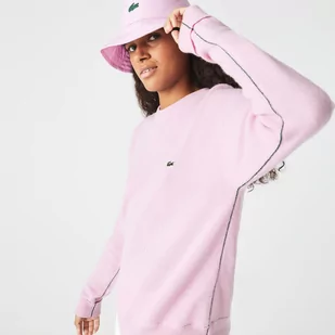 Lacoste damski sweter wełniany z okrągłym dekoltem - Swetry damskie - miniaturka - grafika 1