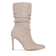 Botki damskie - Botki DeeZee WYL3588-5 Beżowy - miniaturka - grafika 1