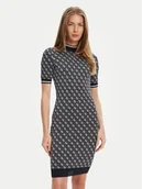 Sukienki - Guess Sukienka dzianinowa W3YK39 Z37K0 Granatowy Regular Fit - miniaturka - grafika 1