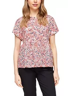 Koszulki i topy damskie - s.Oliver Damska koszulka ze wzorzystym haftem, Light Pink Aop, 36 PL - miniaturka - grafika 1