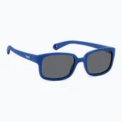 Okulary przeciwsłoneczne - Okulary przeciwsłoneczne dziecięce Polaroid PLD K008/S matte blue/grey polarized WYSYŁKA W 24H 30 DNI NA ZWROT - miniaturka - grafika 1
